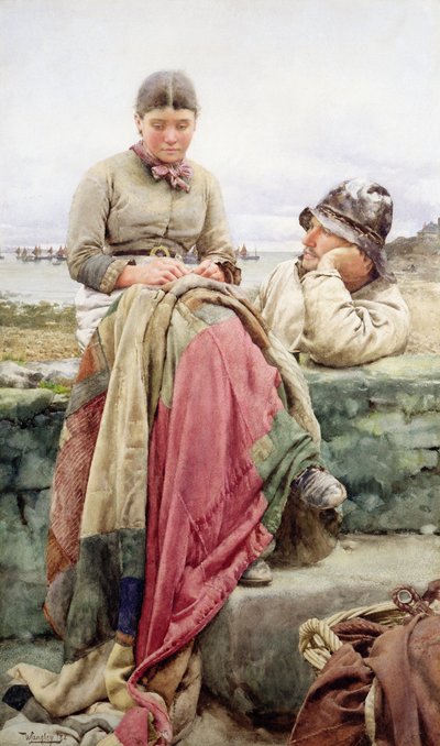 Amante y su dama, 1884 de Walter Langley